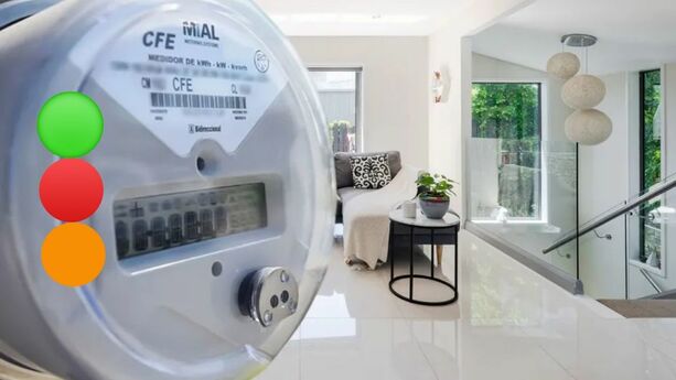 Verde, Naranja y Rojo: El significado de los colores en medidor de luz de la CFE
