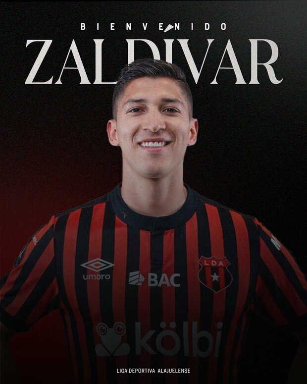 LD Alajuelense anunció la incorporación del delantero mexicano Ángel Zaldívar. (Foto: Zaldívar)