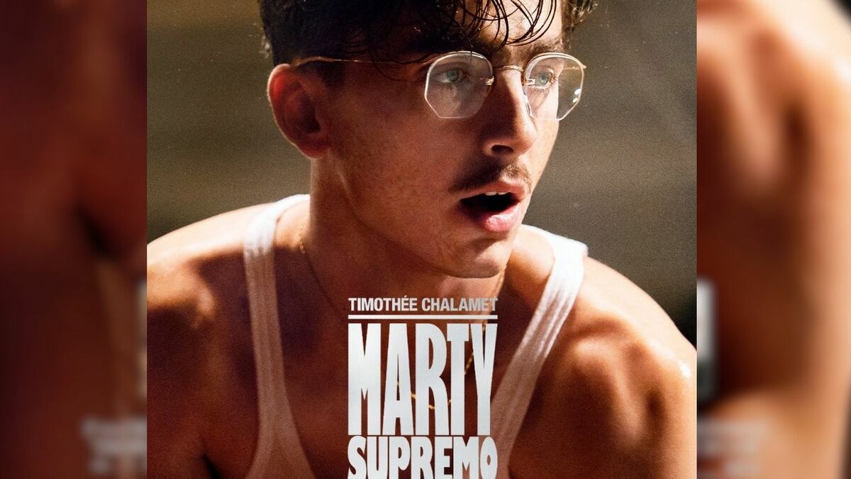 Timotheé Chalamet protagoniza 'Marty Supreme', el drama deportivo que le puede dar su Oscar este 2026. Foto: Cortesía Diamond Films
