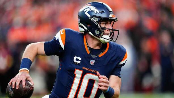 Bo Nix hizo el primer touchdown de los Broncos (Reuters)