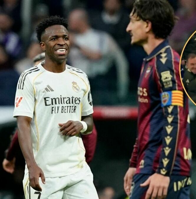 Vinícius no marcó ni asistió ante el Levante (Reuters)