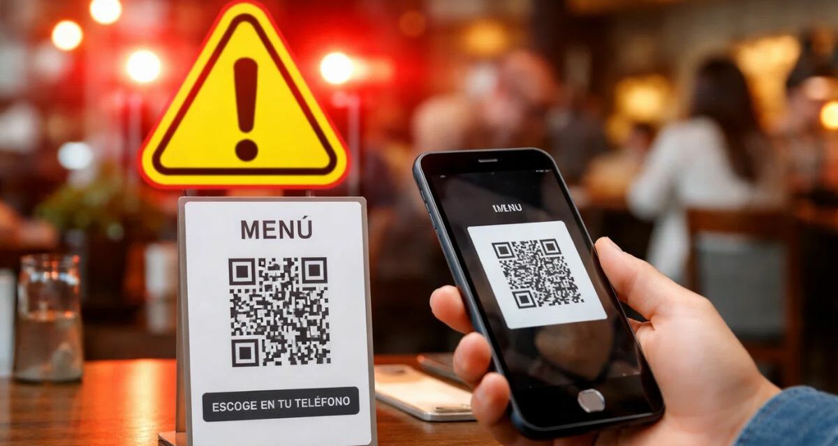 Guardia Nacional alerta por fraudes con códigos QR en restaurantes: así puedes evitarlos | Foto: IA