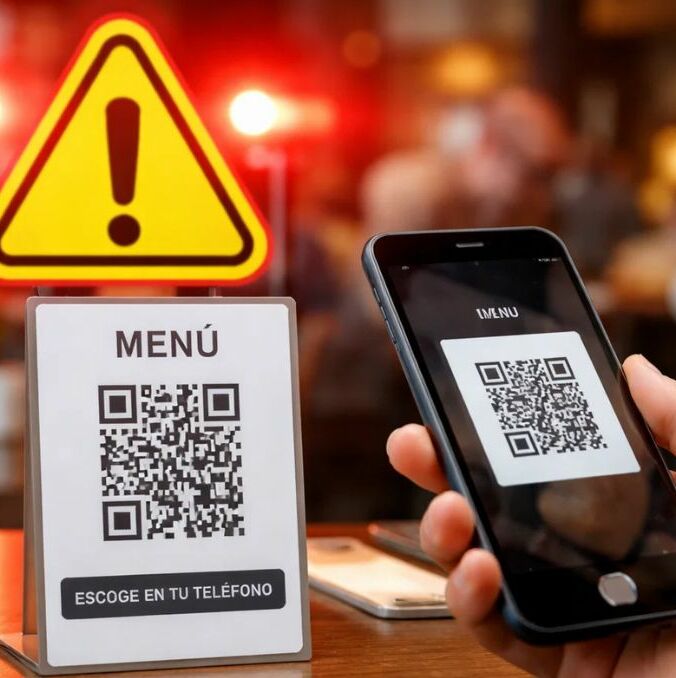 Guardia Nacional alerta por fraudes con códigos QR en restaurantes: así puedes evitarlos | Foto: IA