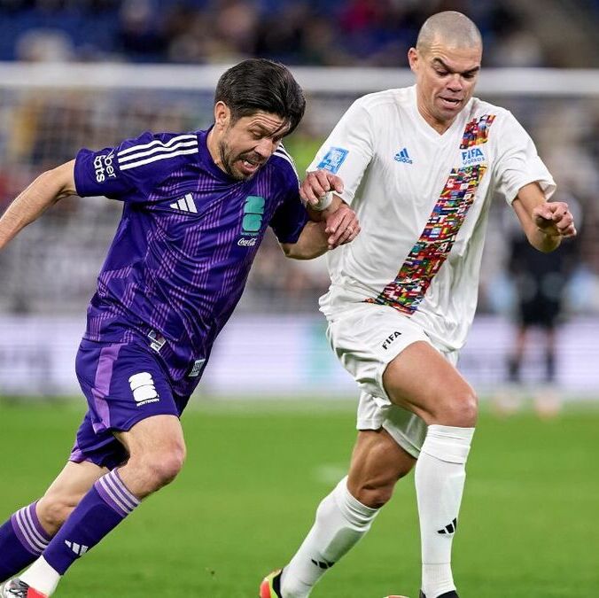 Oribe Peralta y Pepe en el Juego de Leyendas (Mexsport)