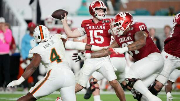 Fernando Mendoza fue clave para Indiana (Reuters)