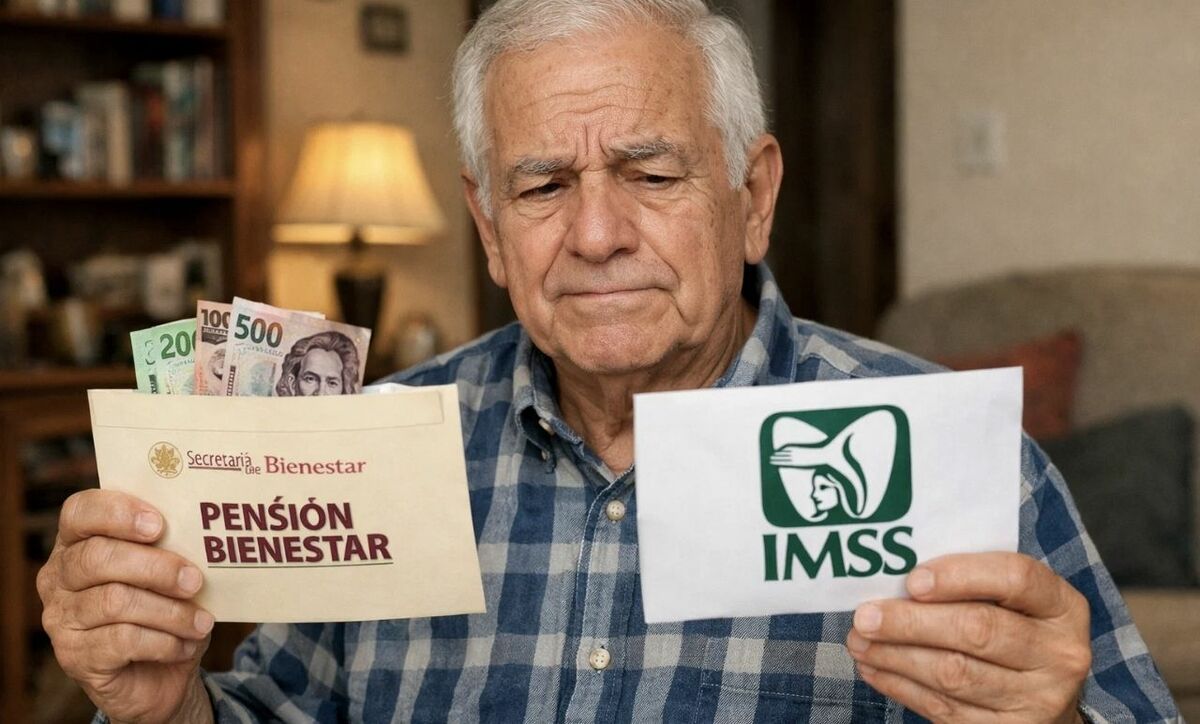 ¿Es posible obtener la Pensión Bienestar en 2026 mientras sigues cotizando ante el IMSS? Foto: Mediotiempo IA.