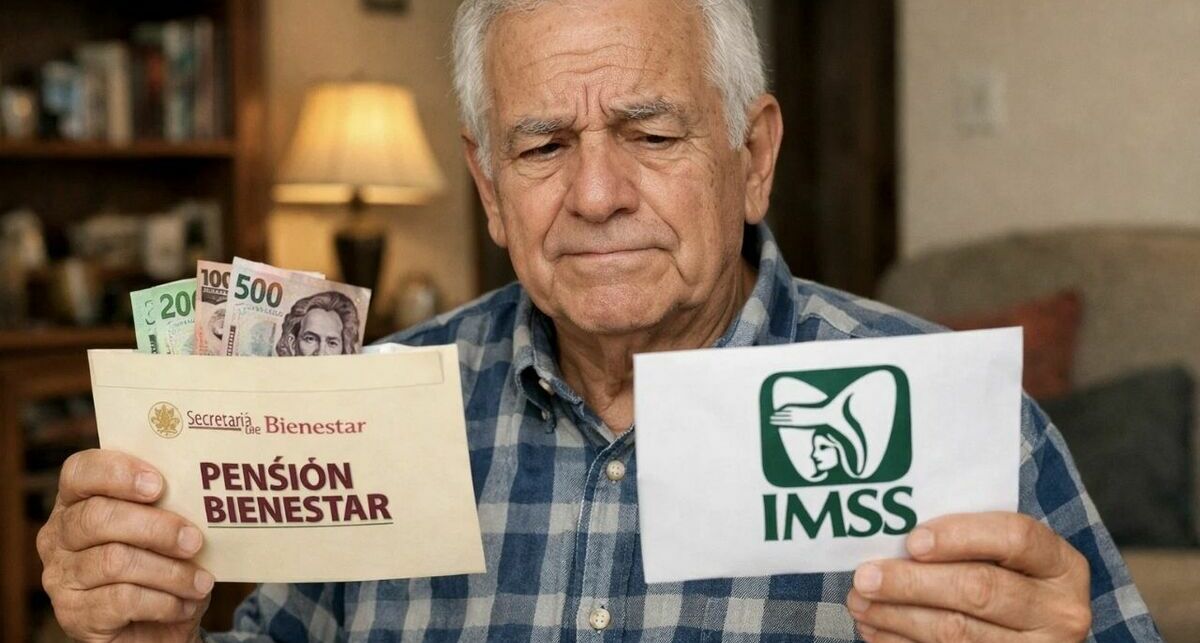 ¿Es posible obtener la Pensión Bienestar en 2026 mientras sigues cotizando ante el IMSS? Foto: Mediotiempo IA.