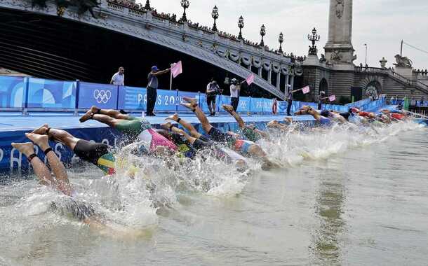 El Río Sena fue escenario del Triatlón en París 2024 (Reuters)