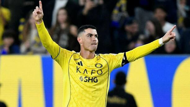 Cristiano Ronaldo celebra con el Al Nassr (Reuters)