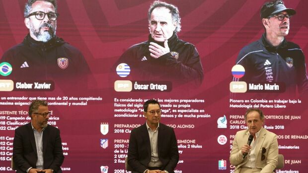 Cuerpo técnico de la vinotinto. (Foto: EFE)