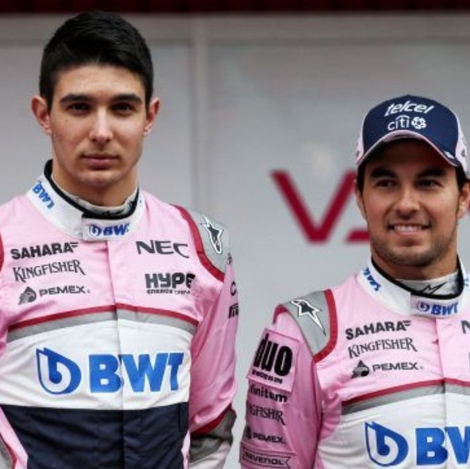 Esteban Ocon y Checo Pérez fueron compañeros en Force India (XPB)