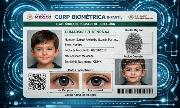 Trámite de CURP biométrica para niños: cómo obtenerla en 2026. (FOTO): Especial.