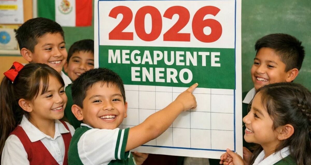 Así será el megapuente de enero 2026 para alumnos de nivel básico. Foto: Mediotiempo IA.