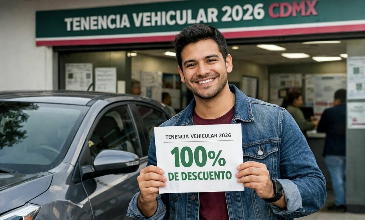 ¿Cómo obtener el 100% de descuento en la tenencia CDMX este 2026? (Foto): Mediotiempo IA.