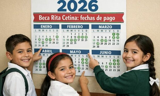 Esta sería la fecha estimada de pago de la Beca Rita Cetina 2026 para alumnos de primaria. Foto: Mediotiempo IA.