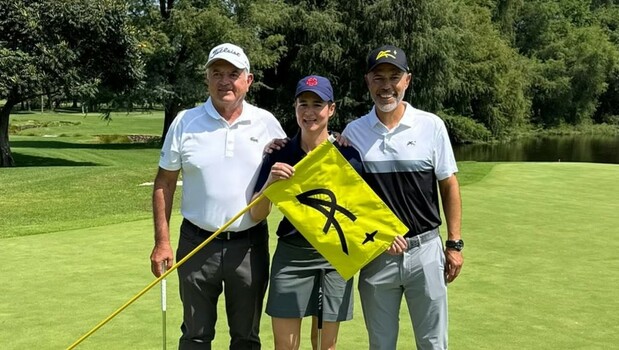 Lorena Ochoa en el programa Xuntos, de Xuntas. (Foto: La Afición)