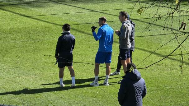 Berterame trabajó al margen del plantel. (Foto: Felipe Galindo)