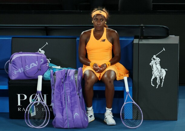 Coco Gauff  no ocultó su frustración tras perder (Reuters)