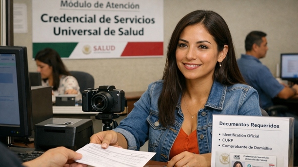 Conoce los requisitos y documentos que necesitarás para el registro de la Credencial Universal de Salud 2026. Foto: Sora IA