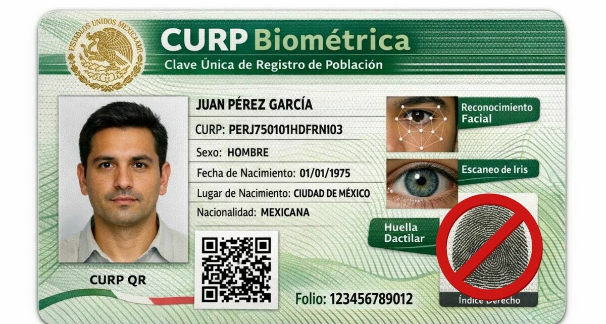 Estas son las consecuencias de NO tramitar la CURP biométrica en 2026. (FOTO): Sora IA.