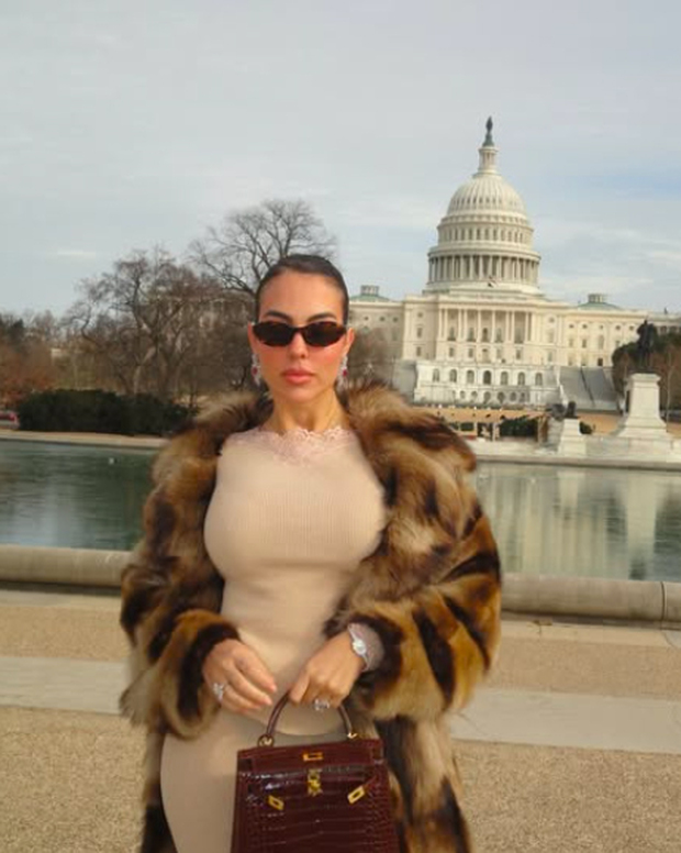 Georgina Rodríguez está de visita en la Casa Blanca. (Foto: Georgina Rdz)