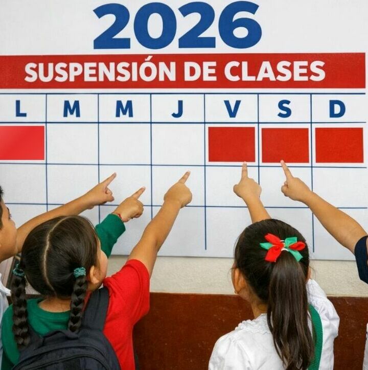Este será el primer megapuente para alumnos en México este 2026. (FOTO): Sora IA).