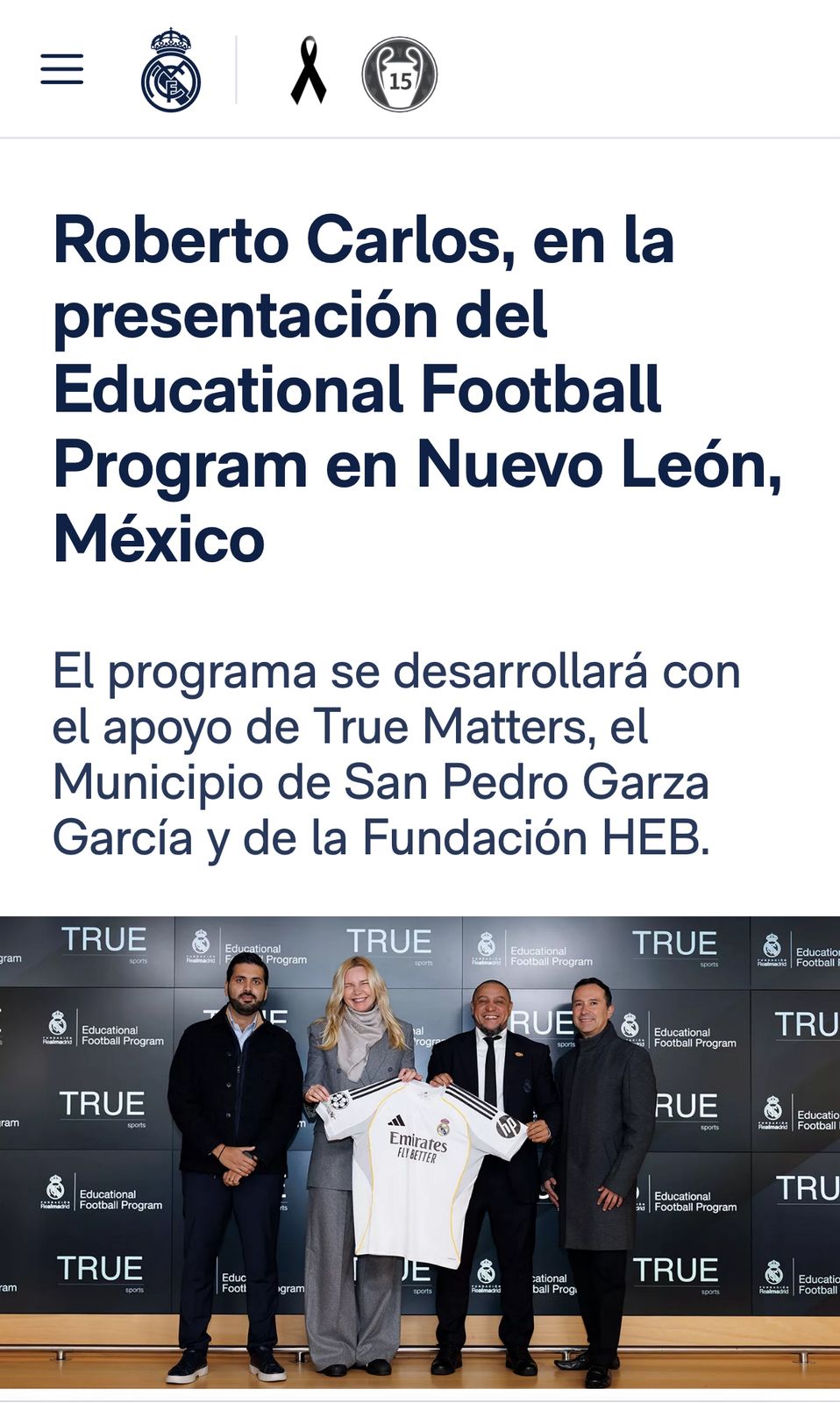 Real Madrid anunció la presentación de la nueva sede en su sitio web oficial. (Foto: Real Madrid)