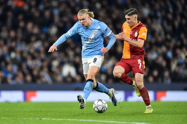 Erling Haaland en el encuentro ante Galatasaray (Fotografía: EFE)