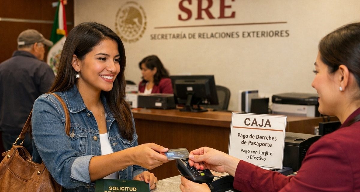 ¡Evita fraudes! Estos son los únicos lugares donde puedes pagar tu pasaporte. Foto: Sora IA