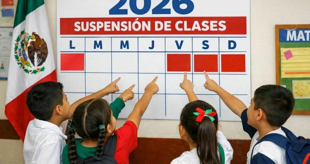 Este será el primer megapuente para alumnos en México este 2026. (FOTO): Sora IA).