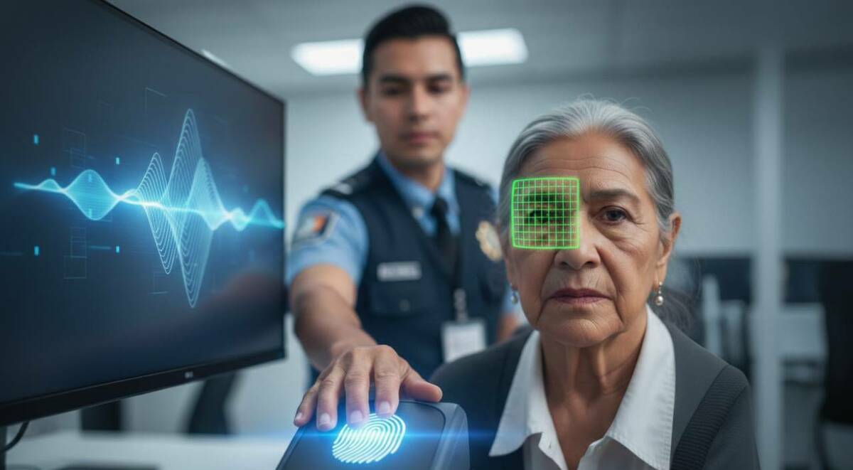 El proceso de captura incluye el escaneo de iris y huellas dactilares para garantizar la máxima seguridad en tu identidad oficial (mediotiempo IA)