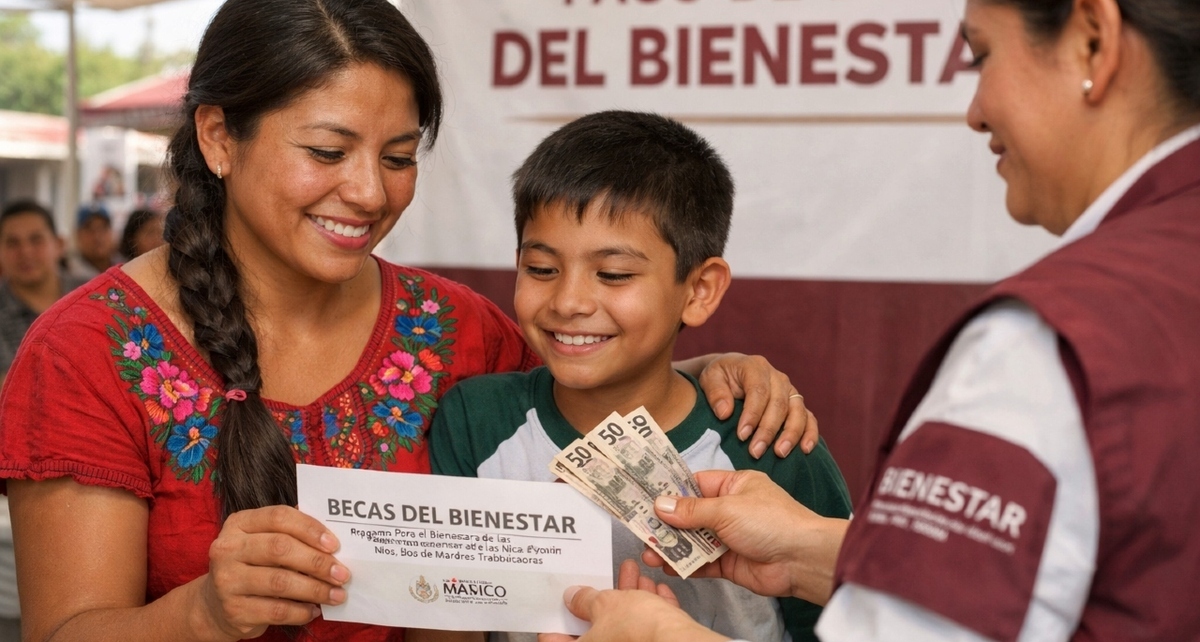 Estos beneficiarios de las Becas del Bienestar recibirán pago triple en enero 2026. Foto: Soria IA