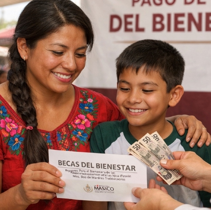 Estos beneficiarios de las Becas del Bienestar recibirán pago triple en enero 2026. Foto: Soria IA