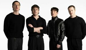 Harris Dickinson (John Lennon), Paul Mescal (Paul McCartney), Barry Keoghan (Ringo Starr) y Joseph Quinn (George Harrison) (Sony Pictures)