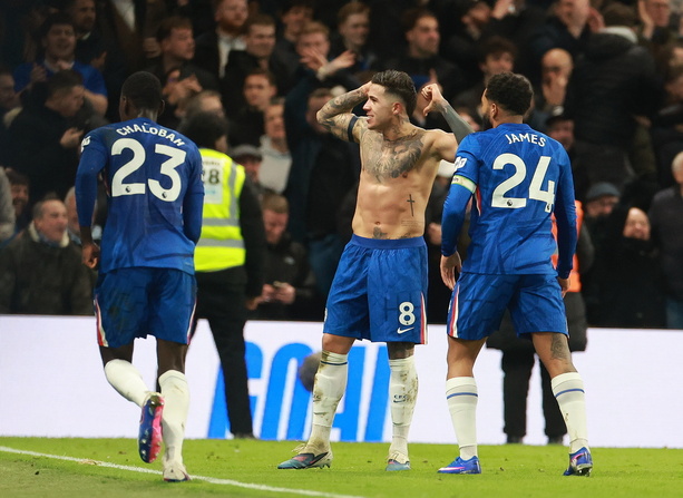 Enzo Fernández marcó la anotación que le dio el triunfo a su equipo (Fotografía EFE)