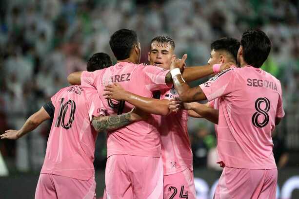 Jugadores del Inter Miami celebran la victoria (Fotografía: Imago 7)