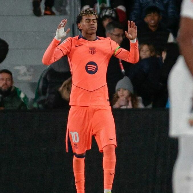 Lamine Yamal marcó el ritmo del Barcelona (EFE)