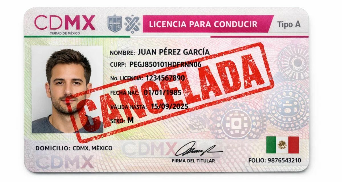 Autoridades cancelan licencias de conducir permanente por esta razón | Foto: IA