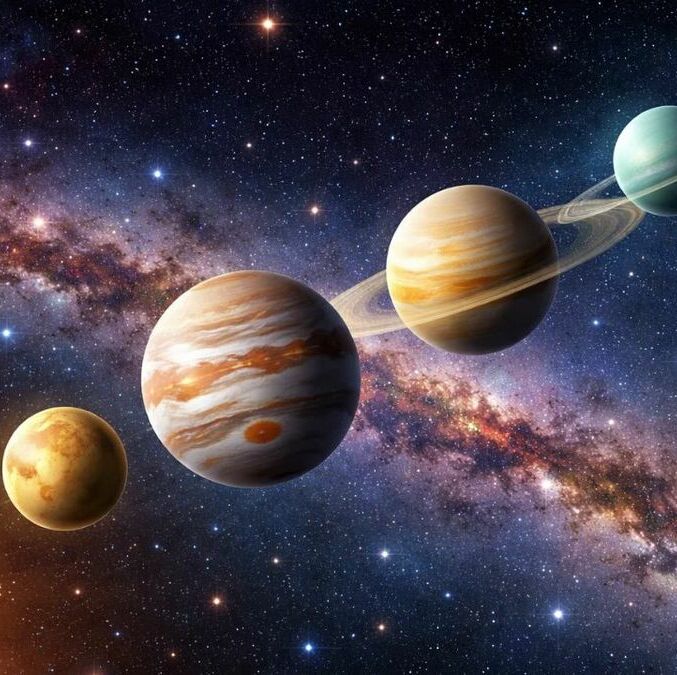 Alineación planetaria 2026: cuándo será y cómo ver el evento astronómico desde México. (Sora IA).