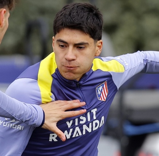 Obed Vargas ya entrena con el Atlético de Madrid (X @Atleti)