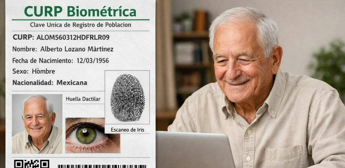 ¿CURP biométrica para adultos mayores puede tramitarse en línea? Te decimos. (FOTO): Sora IA.