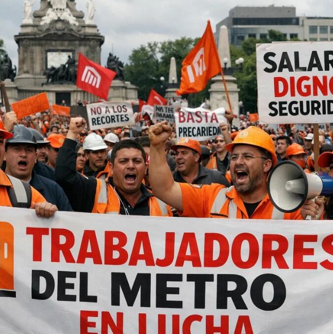 Marcha trabajadores del Metro: calles cerradas HOY 4 de febrero 2026 | Foto: IA