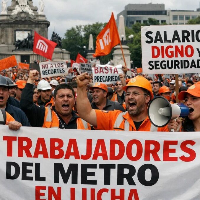 Marcha trabajadores del Metro: calles cerradas HOY 4 de febrero 2026 | Foto: IA