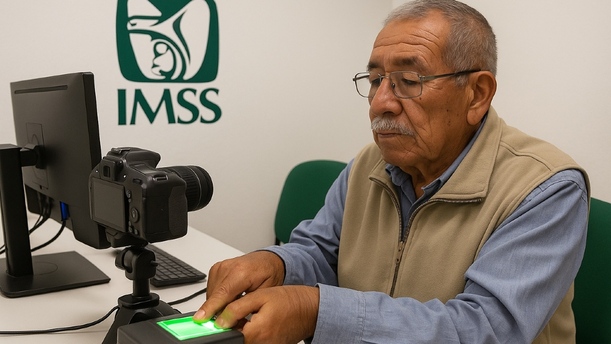 Si eres pensionado de la Ley 73 y 97 del IMSS, ahora deberás de registrar tus datos biométricos. Foto: Sora IA