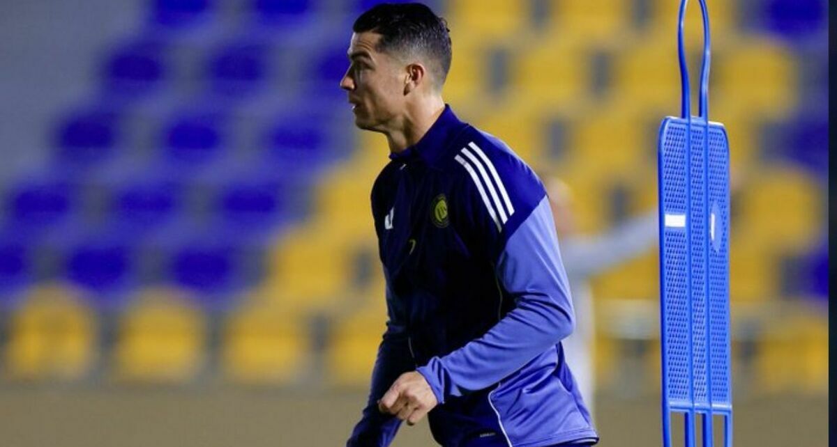 Cristiano volvió a los entrenamientos de su equipo en la noche del miércoles. (Foto: Al Nassr)