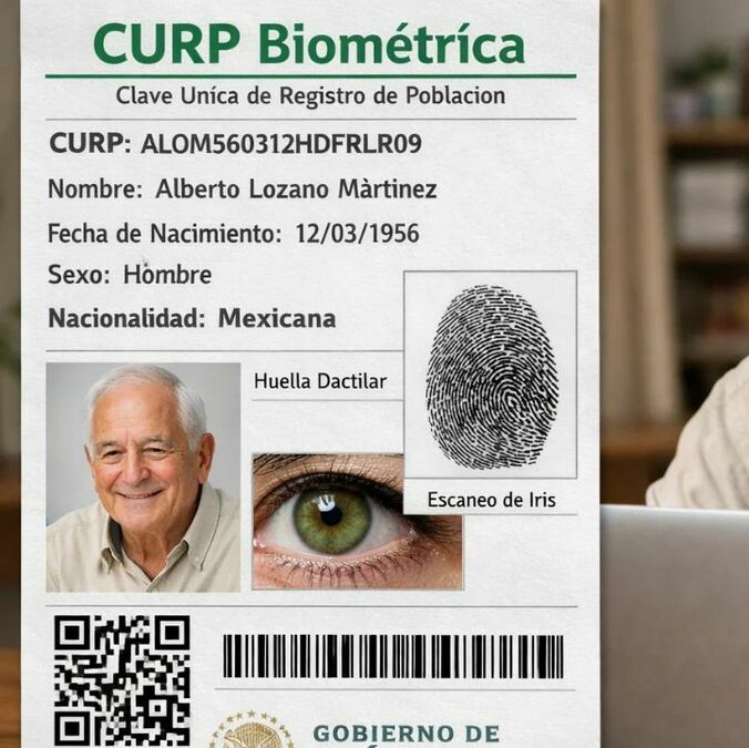 ¿CURP biométrica para adultos mayores puede tramitarse en línea? Te decimos. (FOTO): Sora IA.