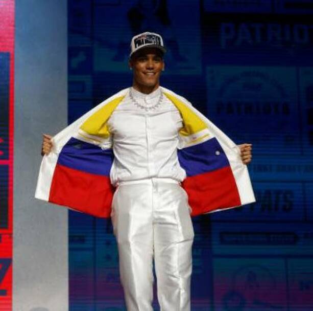 Christian González, en el NFL Draft 2023 (AFP)