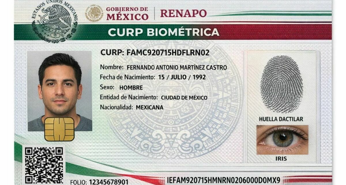 Trámite de CURP Biométrica para extranjeros en México. Foto: Sora IA
