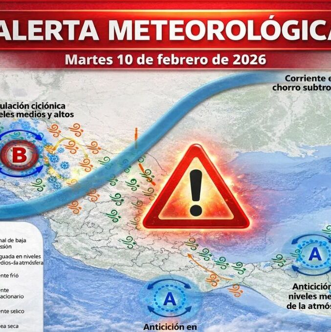 Alertan de dos anticiclones en México; estos estados serán afectados|