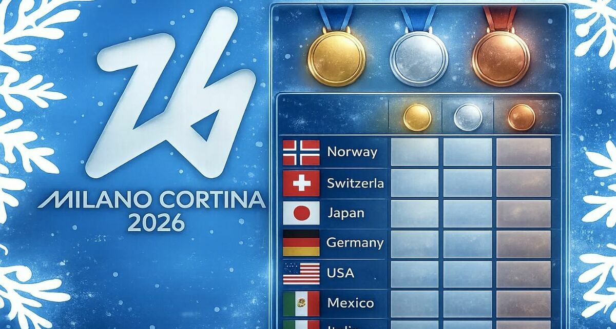 Así va el medallero de los Juegos Olímpicos de Invierno 2026 AL MOMENTO. (FOTO): Sora IA.